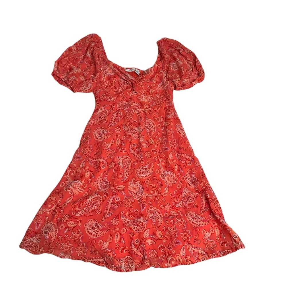 Sincerely Jules Red Paisley Midi Dress